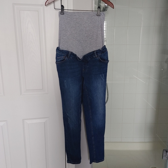 GeBe Maternity over-the-bump skinny jeans, mid-wash, SZ 4 (US) - Picture 2 of 7
